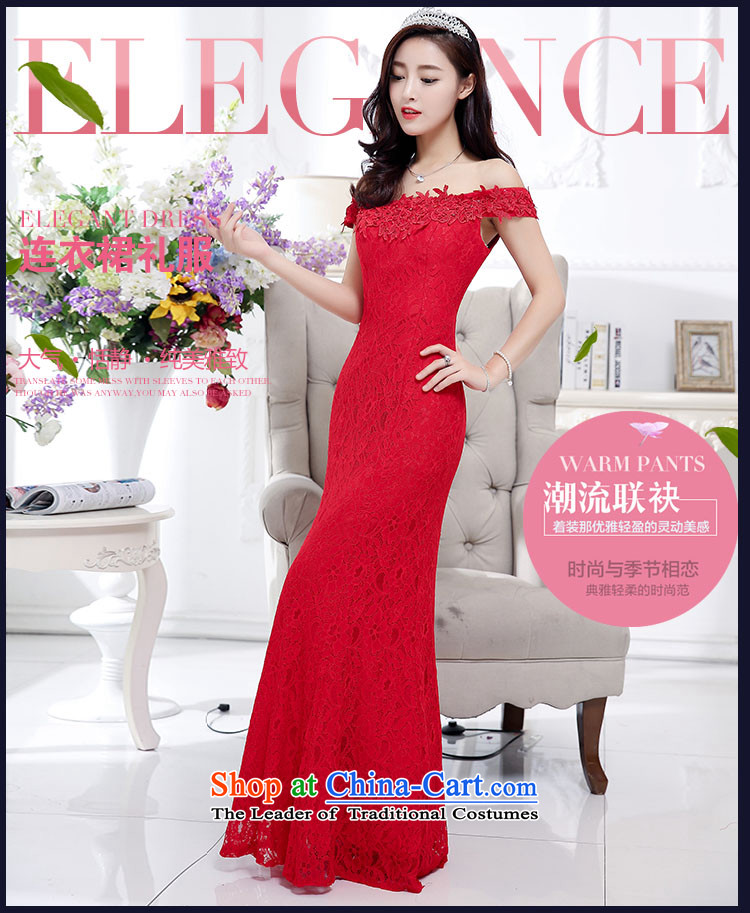 The new 2015 BVANE winter clothing Korean Foutune of video thin dresses dress female long gown red  (bride banquet single dress) XL Photo, prices, brand platters! The elections are supplied in the national character of distribution, so action, buy now enjoy more preferential! As soon as possible.