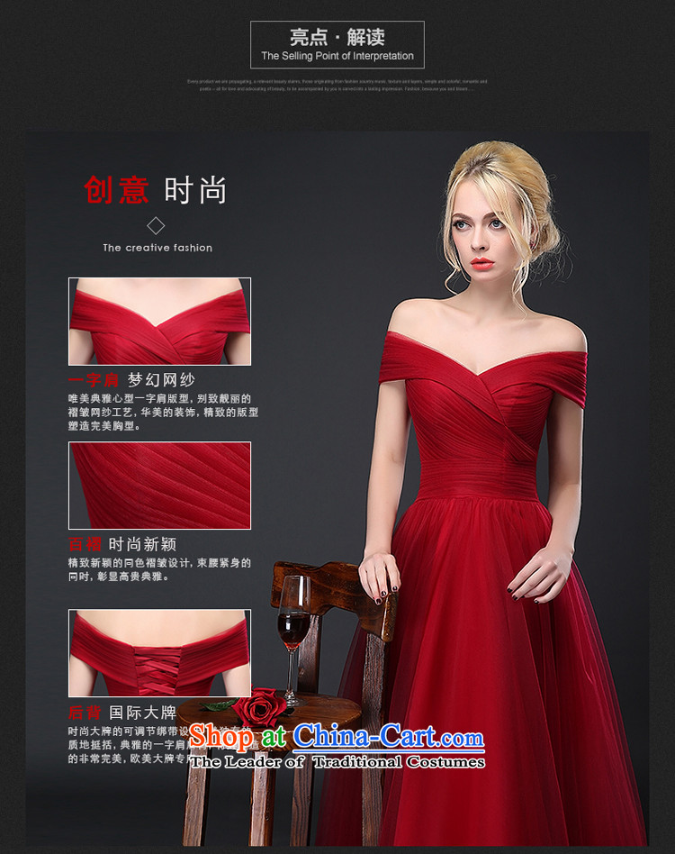 Hillo Lisa (XILUOSHA) evening dresses long 2015 autumn and winter new bride bows service wedding dress boutique wine red slotted shoulder Korean wine red M picture, prices, brand platters! The elections are supplied in the national character of distribution, so action, buy now enjoy more preferential! As soon as possible.