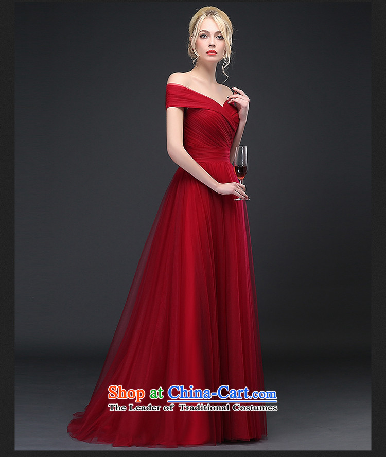 Hillo Lisa (XILUOSHA) evening dresses long 2015 autumn and winter new bride bows service wedding dress boutique wine red slotted shoulder Korean wine red M picture, prices, brand platters! The elections are supplied in the national character of distribution, so action, buy now enjoy more preferential! As soon as possible.
