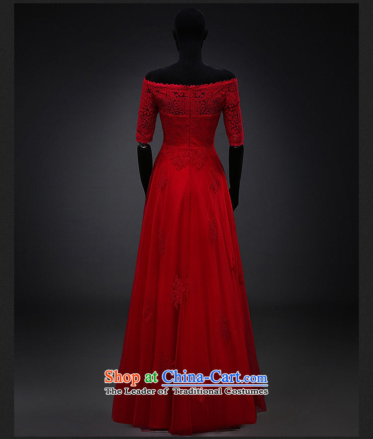 Hillo XILUOSHA) Lisa (a field in the dress cuff brides shoulder bows services fall wedding dress long evening banquet evening dresses 2015 New Red XXL picture, prices, brand platters! The elections are supplied in the national character of distribution, so action, buy now enjoy more preferential! As soon as possible.