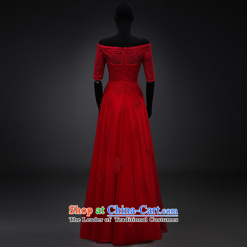 Hillo XILUOSHA) Lisa (a field in the dress cuff brides shoulder bows services fall wedding dress long evening banquet evening dresses 2015 New Red XXL, HILLO Lisa (XILUOSHA) , , , shopping on the Internet