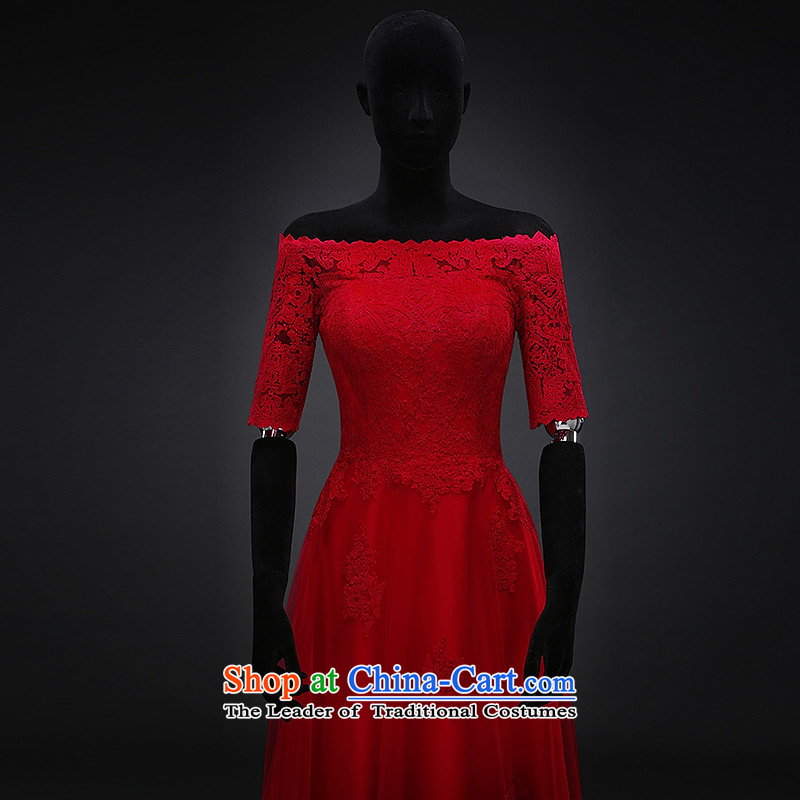 Hillo XILUOSHA) Lisa (a field in the dress cuff brides shoulder bows services fall wedding dress long evening banquet evening dresses 2015 New Red XXL, HILLO Lisa (XILUOSHA) , , , shopping on the Internet