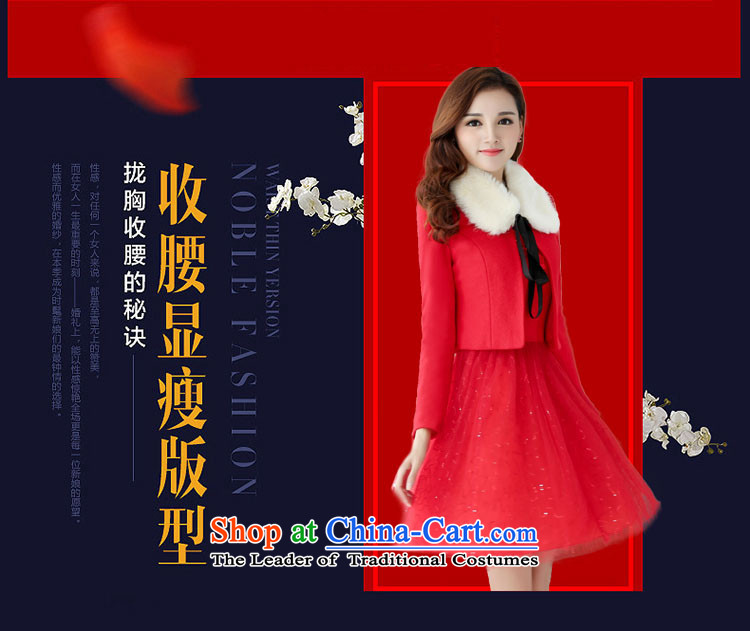 Stylish devil of the 2015 winter clothing new hair? dresses dress two kits of Sau San bride services will marry bows dress with red 51529 red hair for L picture, prices, brand platters! The elections are supplied in the national character of distribution, so action, buy now enjoy more preferential! As soon as possible.