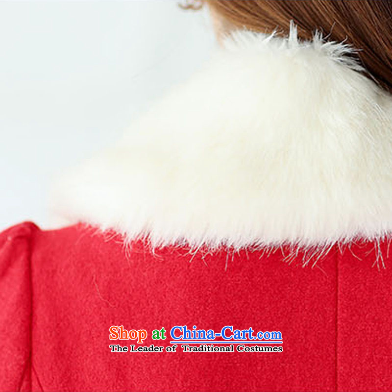 Stylish devil of the 2015 winter clothing new hair? dresses dress two kits of Sau San bride services will marry bows dress with red 51529 red hair for L, stylish devil of (SHISHANGMOZHE) , , , shopping on the Internet