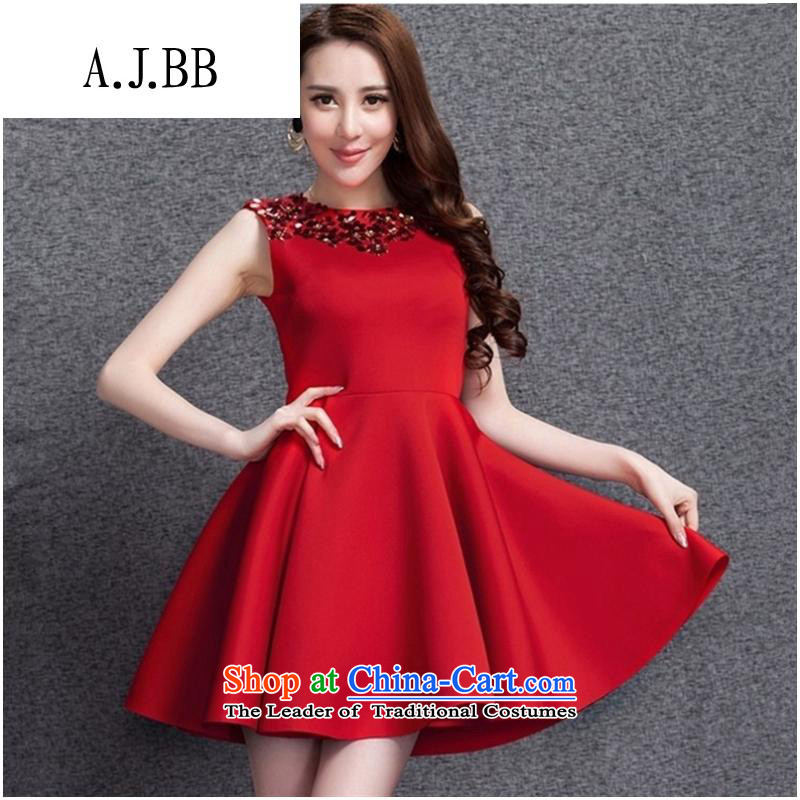 * The European clothing shops involved and at 2015 annual meeting of the dresses even bride small services space cotton vest skirt larger autumn and winter dresses in red M,A.J.BB,,, shopping on the Internet