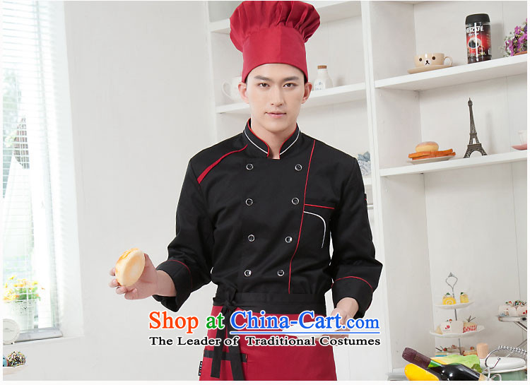 Men Lady Chinese Dragon Hotel Chef Apparel Uniform Jacket Coat