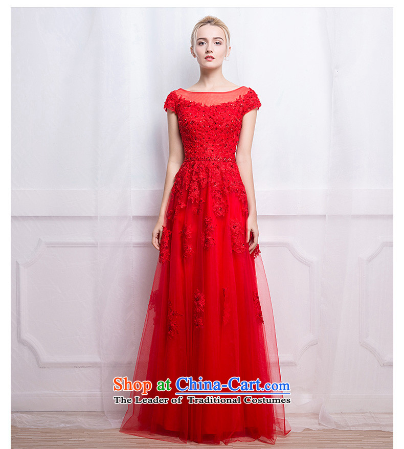 According to Lin Sha marriage evening dresses 2015 autumn and winter new Korean word 