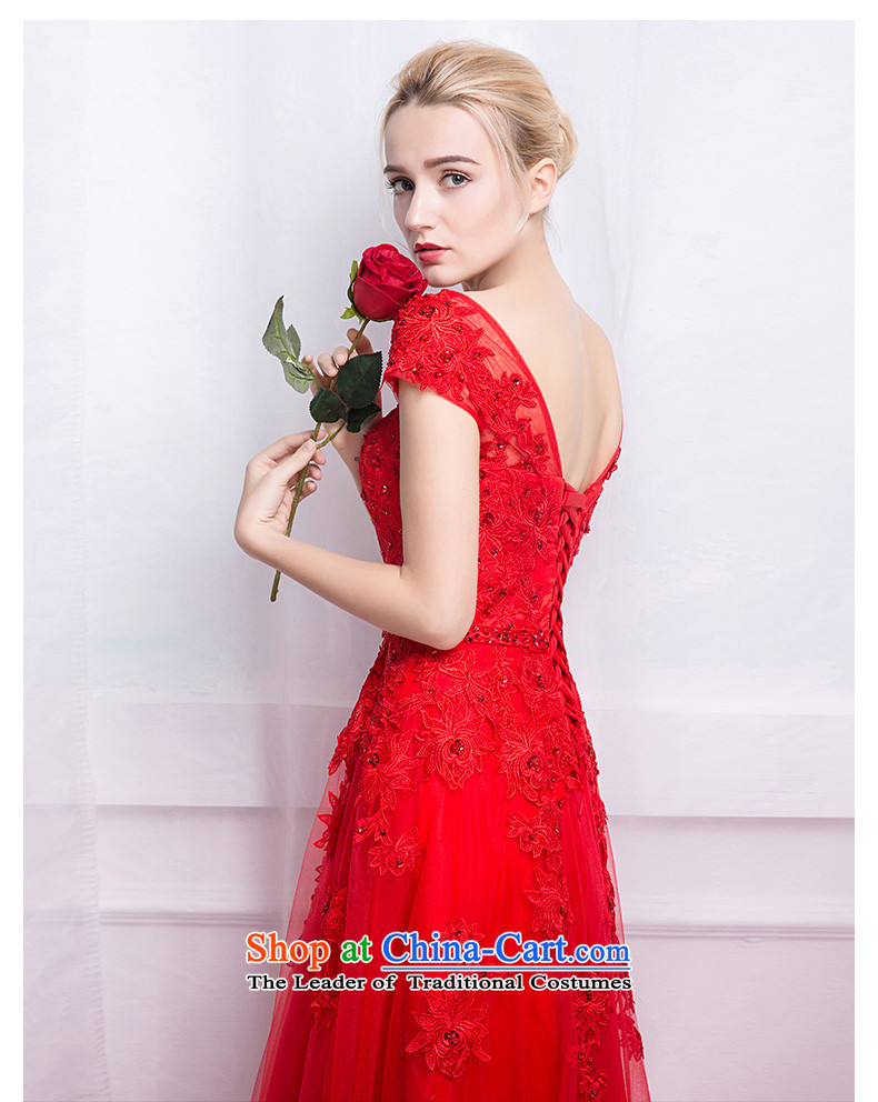 According to Lin Sha marriage evening dresses 2015 autumn and winter new Korean word 