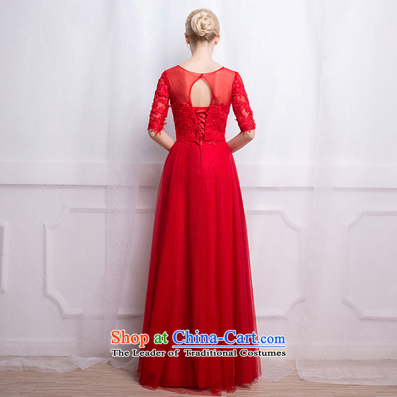 According to Lin Sa 2015 autumn and winter New Red slotted shoulder dress marriages stylish long version Korea bows service cuff tailored customer service, in accordance with the Advisory Lin Sha , , , shopping on the Internet