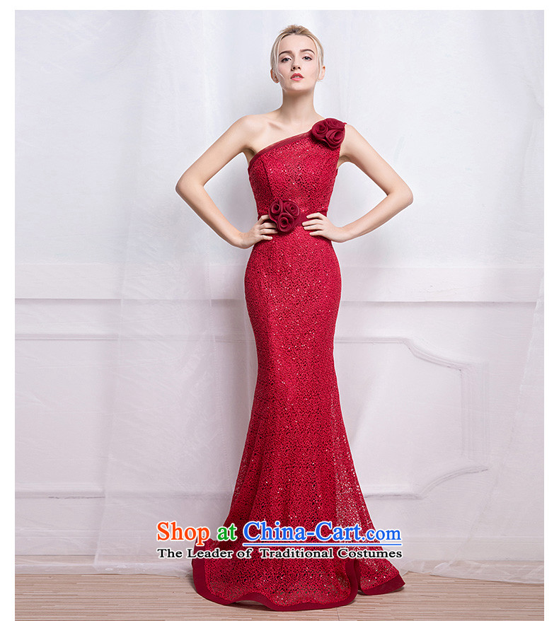 According to Lin Sha evening dresses long crowsfoot bride bows to shoulder the annual dinner of the lace presided over the new 2015 Sau San dress tailored consulting customer service picture, prices, brand platters! The elections are supplied in the national character of distribution, so action, buy now enjoy more preferential! As soon as possible.