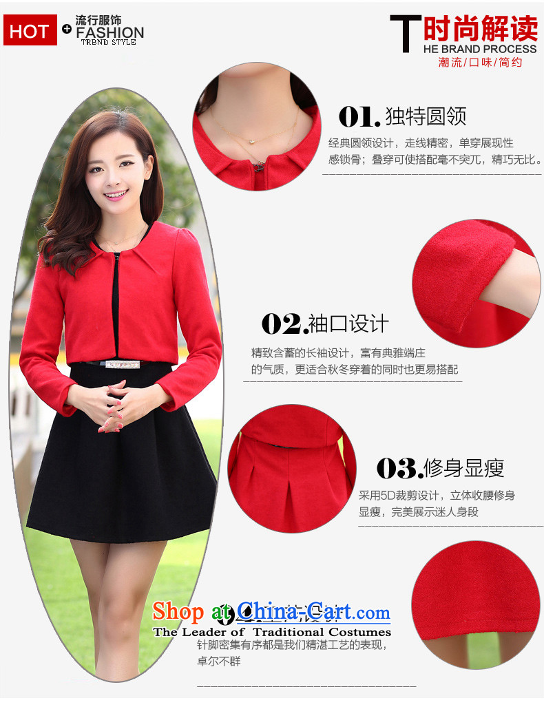 Maple Hui Sub 2015 autumn and winter so gross new aristocratic small incense for the Korean version of the Wind Gross Sau San dresses kit two kits dress jacket black skirt F3030 RED XL Photo, prices, brand platters! The elections are supplied in the national character of distribution, so action, buy now enjoy more preferential! As soon as possible.