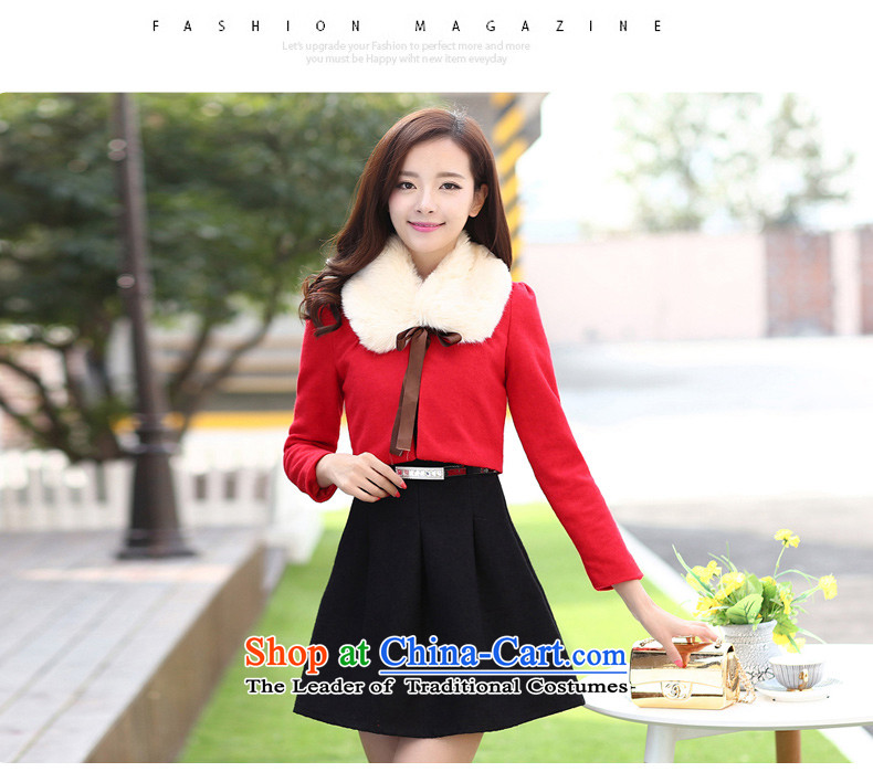 Maple Hui Sub 2015 autumn and winter so gross new aristocratic small incense for the Korean version of the Wind Gross Sau San dresses kit two kits dress jacket black skirt F3030 RED XL Photo, prices, brand platters! The elections are supplied in the national character of distribution, so action, buy now enjoy more preferential! As soon as possible.