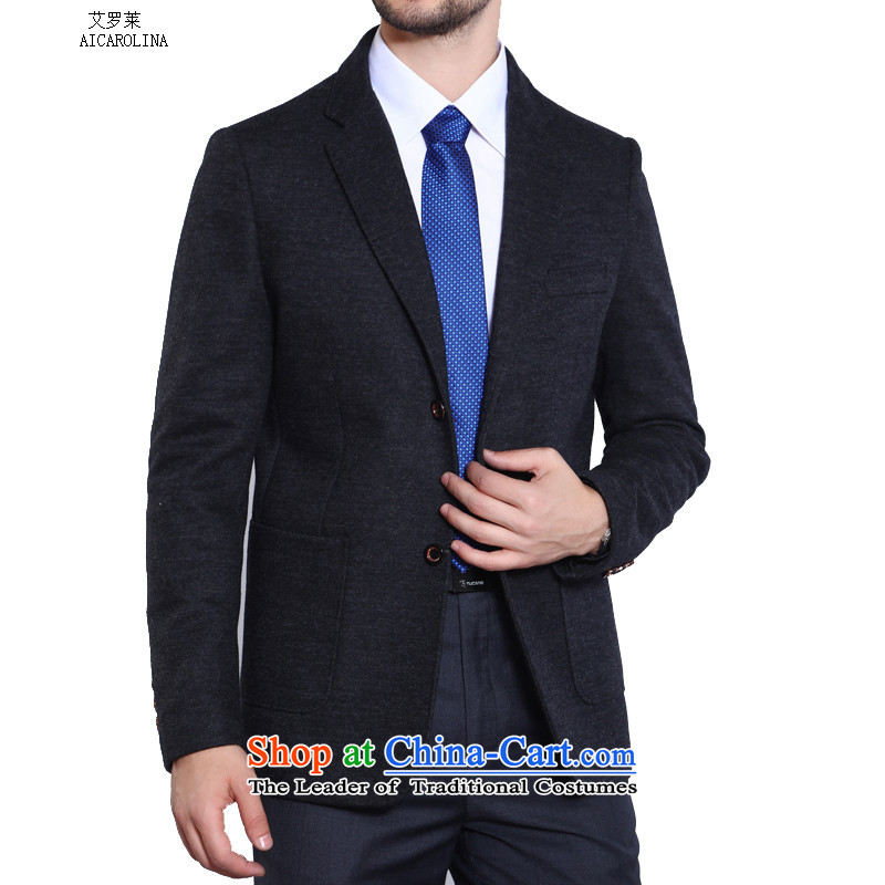 Hiv Rollet men suits both business and leisure suit Korean a stylish coat Sau San 2015 autumn and winter new gray 190