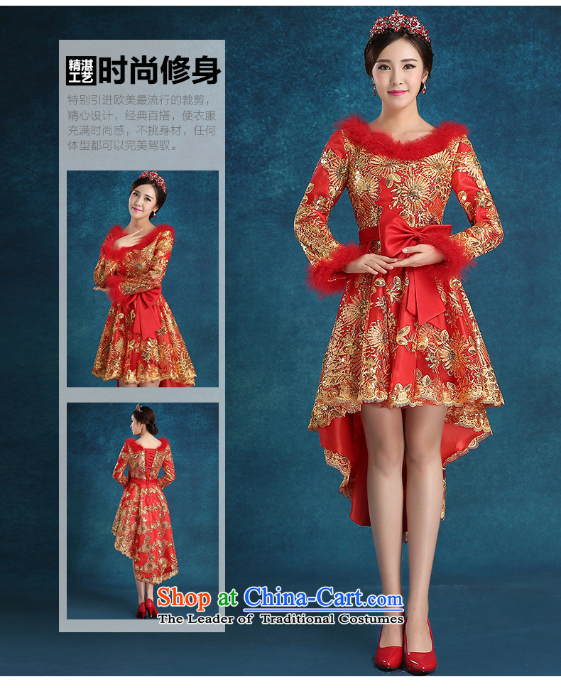 Tim hates makeup and 2015 new clip cotton qipao winter clothing marriages bows services wedding dresses bride long-sleeved gown evening dress LF058 under the auspices of the annual red tailored does not allow for pictures, prices, brand platters! The elections are supplied in the national character of distribution, so action, buy now enjoy more preferential! As soon as possible.