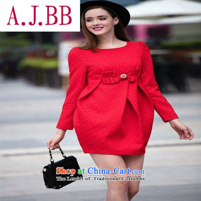 Only Red Dress dresses vpro autumn and winter long-sleeved lanterns skirt bows Service Bridal back to the door to 15.51 red XL,A.J.BB,,, shopping on the Internet