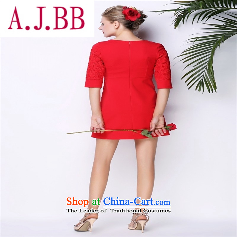 Vpro only 2015 autumn and winter clothing new Western Red marriage bows dress thick MM XL women 044 red XXXL,A.J.BB,,, shopping on the Internet