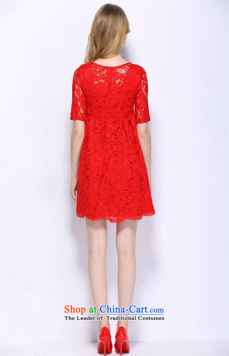 Vpro only new autumn and winter clothing thick mm high waist lace red bows dress relaxd dress pregnant women to marry a small door onto 1,538 short-sleeved red S picture, prices, brand platters! The elections are supplied in the national character of distribution, so action, buy now enjoy more preferential! As soon as possible.