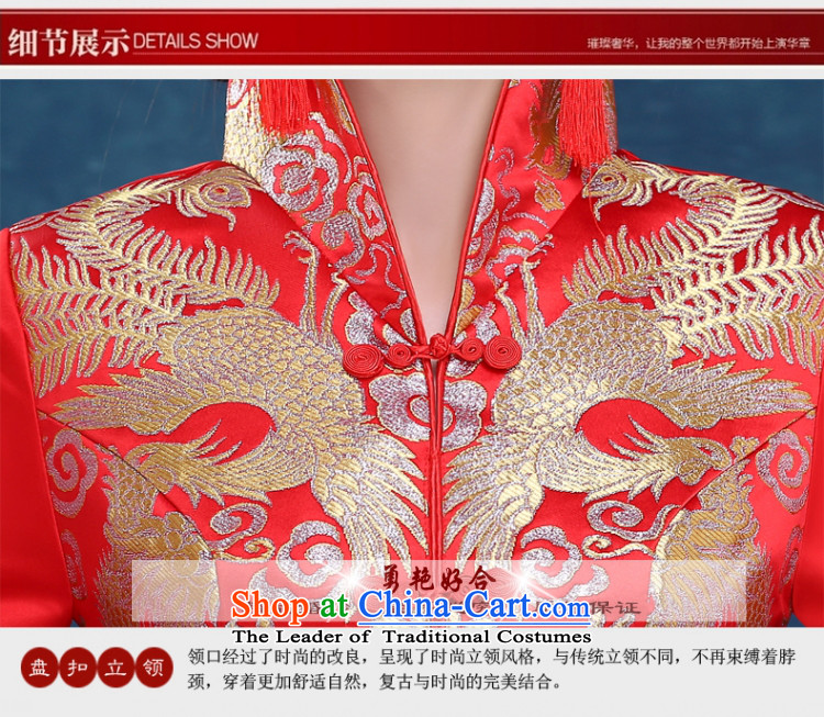 Yong-yeon and bows qipao 2015 new services for autumn and winter by the cotton long-sleeved bride wedding dress for winter RED M picture, prices, brand platters! The elections are supplied in the national character of distribution, so action, buy now enjoy more preferential! As soon as possible.