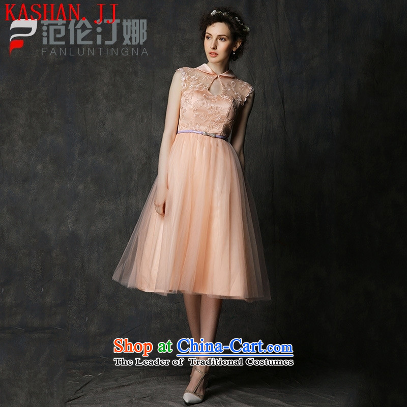 Mano-hwan's 2015 new bridesmaid dress short, Mr Ronald pink dress bride bows services bridesmaid skirt bridesmaid small in all pink dress code, card are D Shan House (KASHAN.JJ) , , , shopping on the Internet