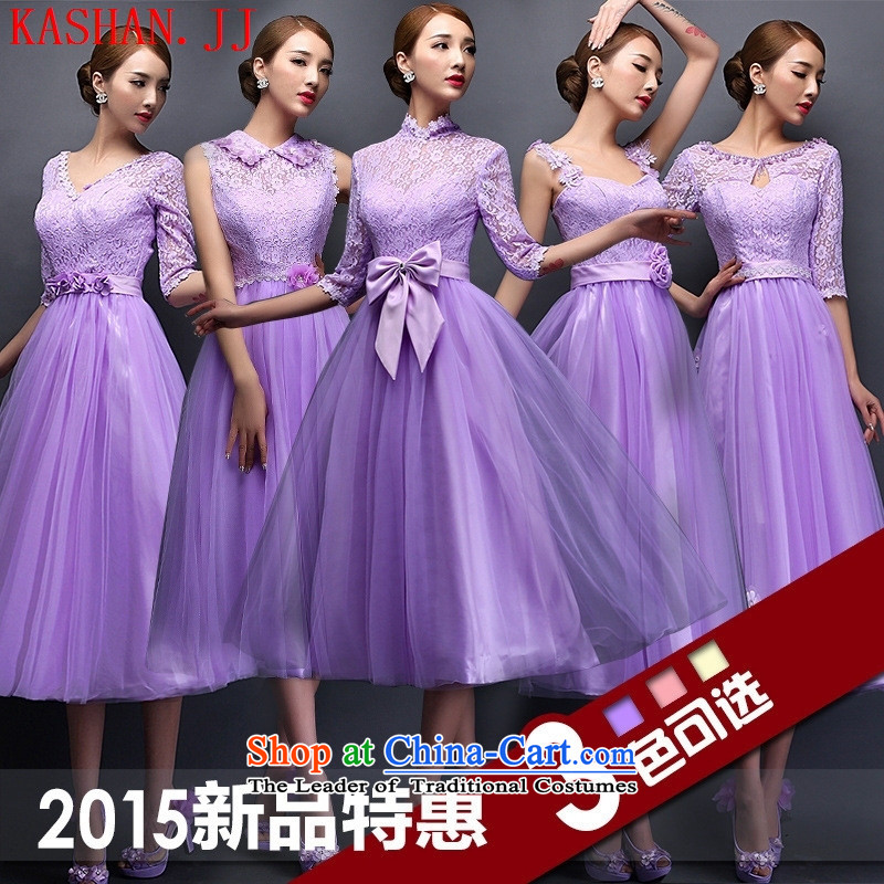 Mano-hwan's 2015 new bridesmaid dress spring and summer banquet chairman of evening dress wedding dresses in serving bridesmaid purple, card will D Shan House (KASHAN.JJ) , , , shopping on the Internet