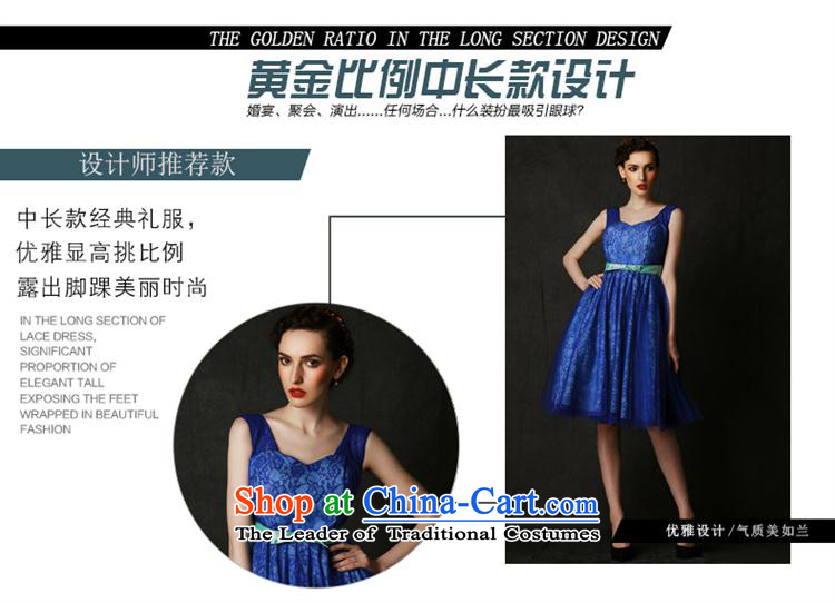 Mano-hwan's 2015 new graduate dress marriage shoulders bows services affect theme costumes banquet evening dresses summer dark blue L picture, prices, brand platters! The elections are supplied in the national character of distribution, so action, buy now enjoy more preferential! As soon as possible.