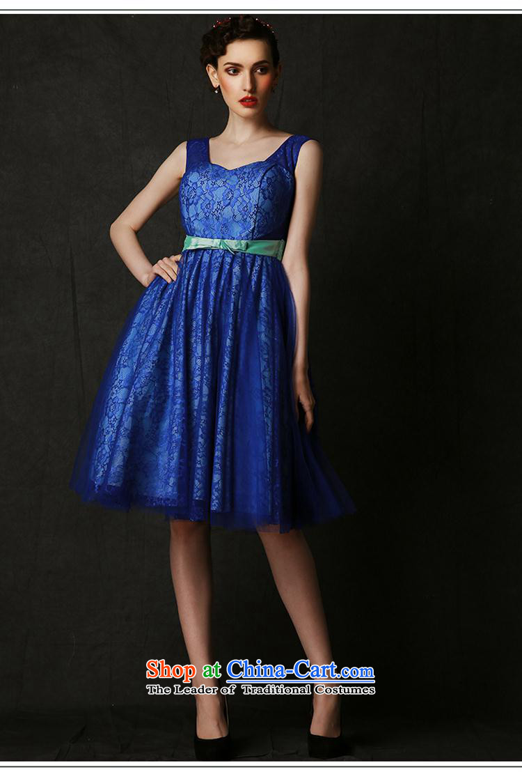 Mano-hwan's 2015 new graduate dress marriage shoulders bows services affect theme costumes banquet evening dresses summer dark blue L picture, prices, brand platters! The elections are supplied in the national character of distribution, so action, buy now enjoy more preferential! As soon as possible.