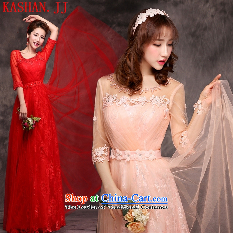 The non-marriage bows Services New 2015 Red Dress long banquet evening dresses long-sleeved bridal dresses wedding spring bare pink , Susan Sarandon bandying (KASHAN.JJ card) , , , shopping on the Internet