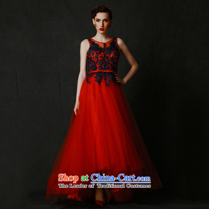 Mano-hwan's 2015 new marriage red bows long dresses services banquet evening dresses evening performances summer red , L, Susan Sarandon Zaoyuan (KASHAN.JJ card) , , , shopping on the Internet