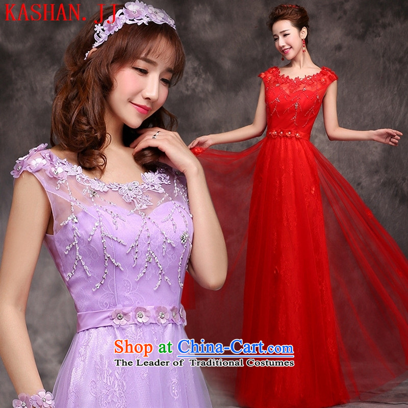 Mano-hwan's wedding dress red wedding bows services 2015 new marriages shoulders lace spring and summer long evening dress code S-l, are red card Shan (KASHAN.JJ CHRISTMASTIME) , , , shopping on the Internet