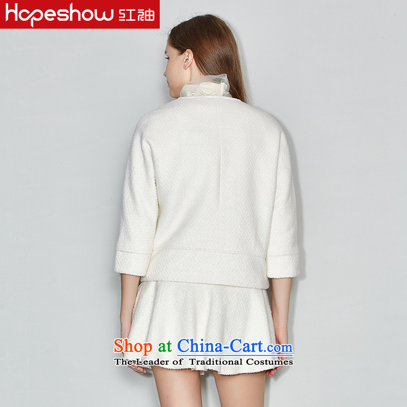 Red sleeved small incense wind jacket female hundreds? gross ground a stylish shirt H2041744 102 white L, Red Sleeve (hopeshow) , , , shopping on the Internet
