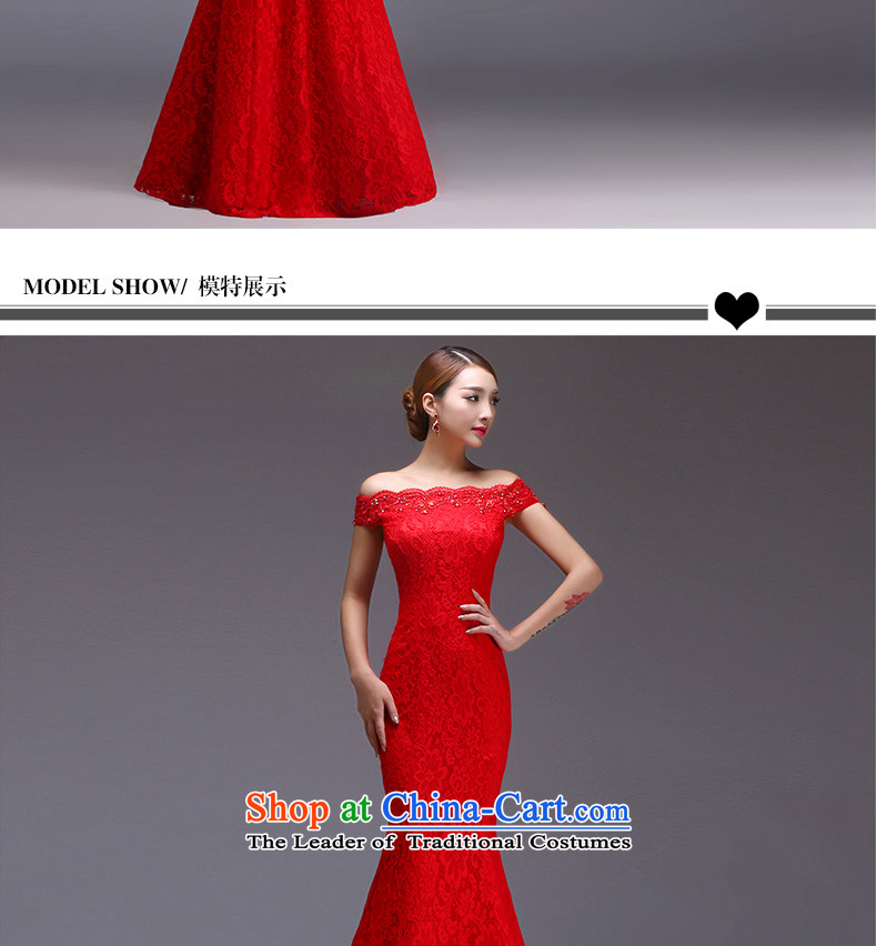 Jiang evening dresses brides seal wedding dress winter bows services red word 