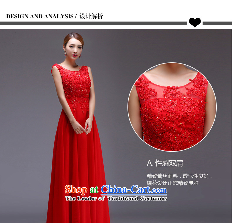 Jiang bows to the bride seal 2015 autumn and winter wedding dress shoulders red long large tie banquet evening dresses female Sau San video thin red tie) XL Photo, prices, brand platters! The elections are supplied in the national character of distribution, so action, buy now enjoy more preferential! As soon as possible.