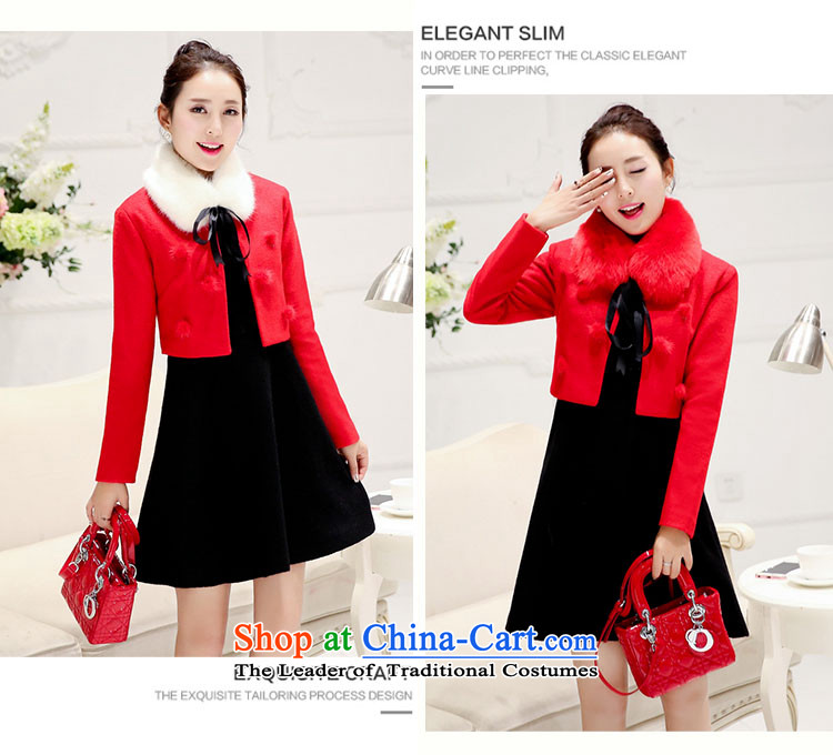 The United States is still 2015 autumn and winter clothing and accessories the lift mast bows dress marriages banquet a wool coat red Korean female red jacket? gross with red hair for pictures, prices, XXL brand platters! The elections are supplied in the national character of distribution, so action, buy now enjoy more preferential! As soon as possible.