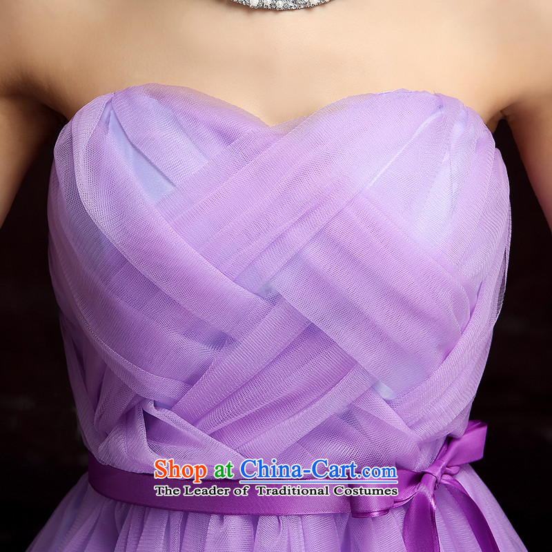2015 new bridesmaid dress bride bows services long bridesmaid service, under the auspices of the show little sister skirt dress xl chairman skirt etiquette skirt purple short skirts are approximately 85-115 Code, the Constitution (QIANYAZI hazel) , , , shopping on the Internet