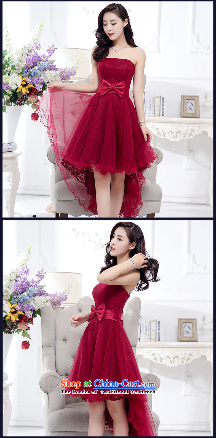 2015 Autumn and Winter, stylish Sau San Foutune Bow Ties With chest lace dresses Bridal Services evening dresses temperament gentlewoman long skirt as Princess skirt sweet bridesmaid services red XL Photo, prices, brand platters! The elections are supplied in the national character of distribution, so action, buy now enjoy more preferential! As soon as possible.