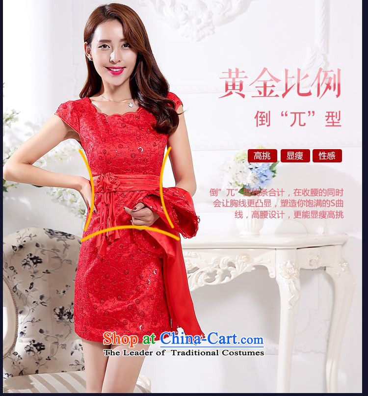 The 2015 autumn and winter new president two kits of red bridal dresses retro dress Sau San Banquet in long bows cheongsam look bridesmaid Services Services 1 RED M picture, prices, brand platters! The elections are supplied in the national character of distribution, so action, buy now enjoy more preferential! As soon as possible.