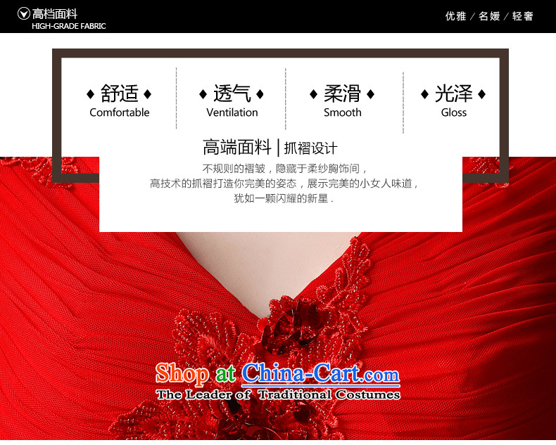 2015 new bride short-sleeved gown video thin lace bows to the autumn and winter long marriage red dress banquet red can be made plus $30 does not return pictures, prices, brand platters! The elections are supplied in the national character of distribution, so action, buy now enjoy more preferential! As soon as possible.