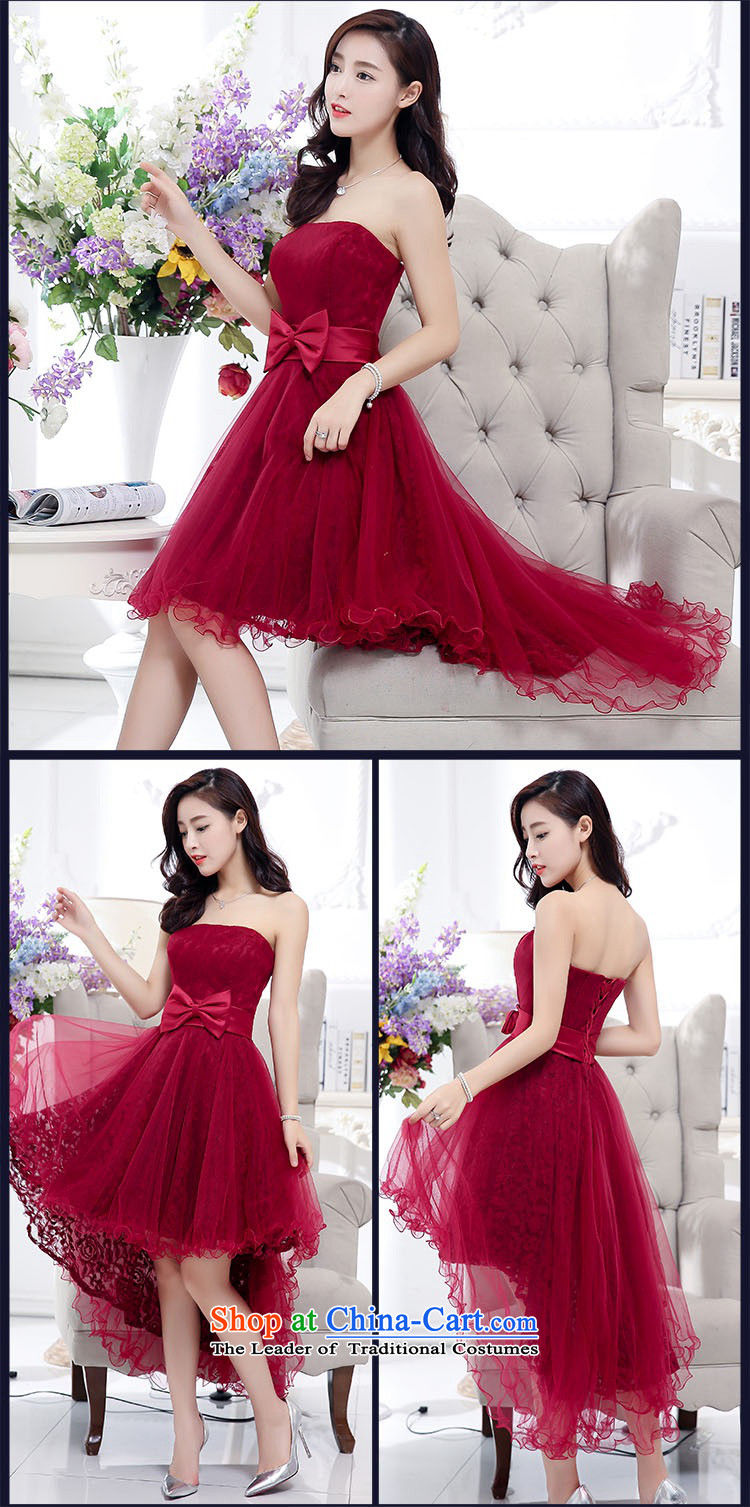 2015 Autumn and Winter, stylish Sau San Foutune Bow Ties With chest lace dresses Bridal Services evening dresses temperament gentlewoman long skirt as Princess skirt sweet bridesmaid services purple L picture, prices, brand platters! The elections are supplied in the national character of distribution, so action, buy now enjoy more preferential! As soon as possible.