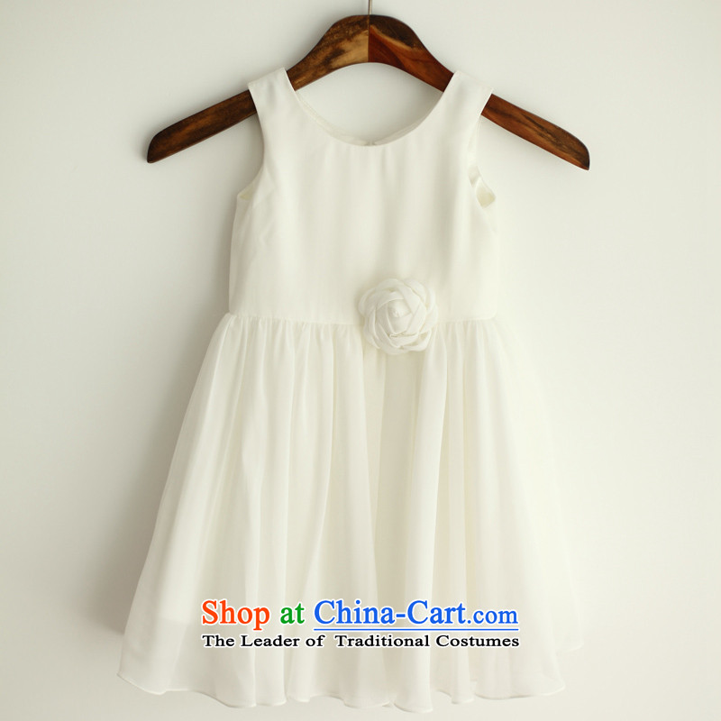 Mr. Guissé 2015 new simple and lovely decorative floral decorations chiffon flower children's wear dresses white customization, Mr. MRJI) , , , shopping on the Internet