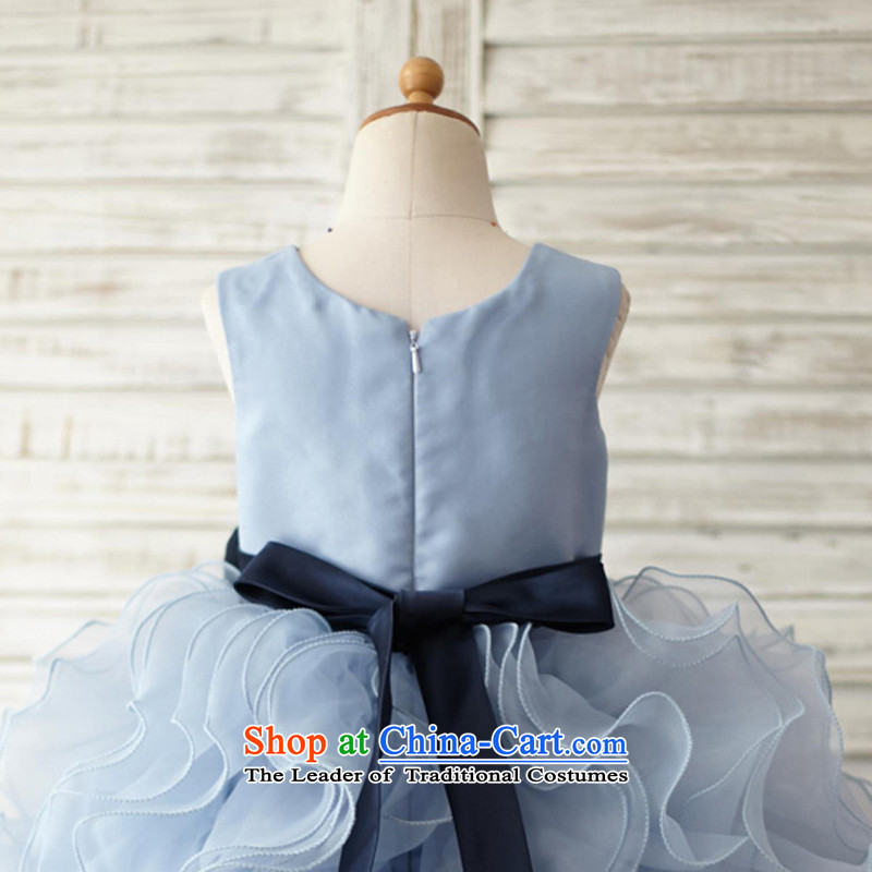 Mr. Guissé 2015 new stylish lovely princess skyblue OSCE root gauze large billowy flounces petticoats flower children's wear dresses, blue 18 months, Mr. MRJI) , , , shopping on the Internet