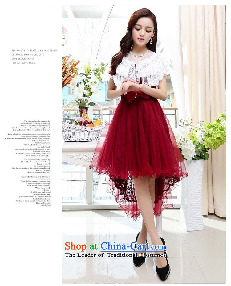 Upscale dress 2015 Summer new anointed chest dresses Dress Short long after the former bon bon skirt wrapped scoops gentlewoman wedding dress in long red XL Photo, prices, brand platters! The elections are supplied in the national character of distribution, so action, buy now enjoy more preferential! As soon as possible.