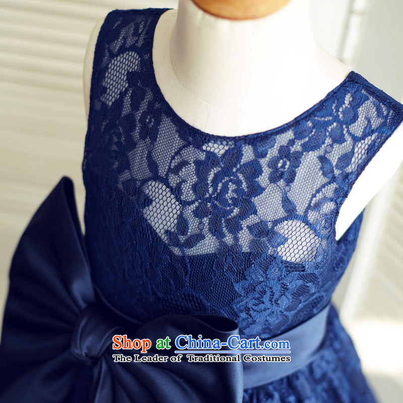 Mr. Guissé 2015 new stylish and elegant lovely decorative lace bow tie children's wear dresses spend blue 12 months, Mr. MRJI) , , , shopping on the Internet