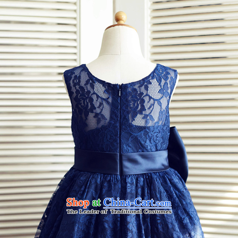 Mr. Guissé 2015 new stylish and elegant lovely decorative lace bow tie children's wear dresses spend blue 12 months, Mr. MRJI) , , , shopping on the Internet
