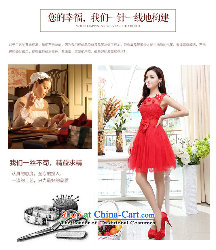 Upscale dress lace round-neck collar dresses sleeveless dress bon bon skirt 2015 Summer New flower bud skirt wedding dress bridesmaid skirt princess red L picture, prices, brand platters! The elections are supplied in the national character of distribution, so action, buy now enjoy more preferential! As soon as possible.