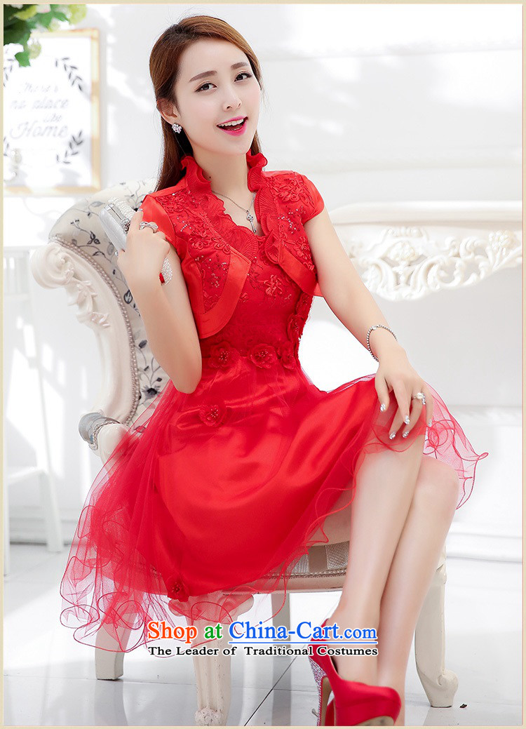 Upscale dress 2015 Summer new bridal dresses dress small shawl two kits lace bon bon skirt bridesmaid princess skirt RED M picture, prices, brand platters! The elections are supplied in the national character of distribution, so action, buy now enjoy more preferential! As soon as possible.