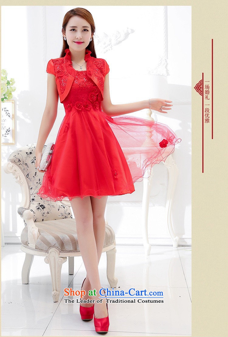 Upscale dress 2015 Summer new bridal dresses dress small shawl two kits lace bon bon skirt bridesmaid princess skirt RED M picture, prices, brand platters! The elections are supplied in the national character of distribution, so action, buy now enjoy more preferential! As soon as possible.