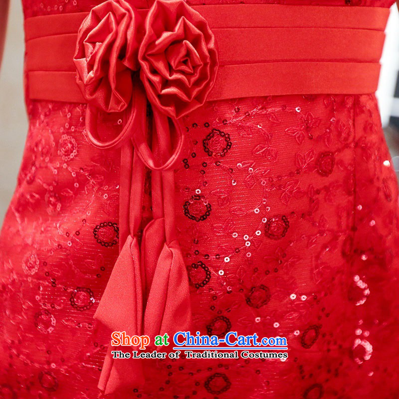 Upscale dress bridal dresses cheongsam dress kit skirt large red dress package and small shawl two kits bows services bridesmaid skirt red , L, where the shark, VANCE SHARK , , , shopping on the Internet