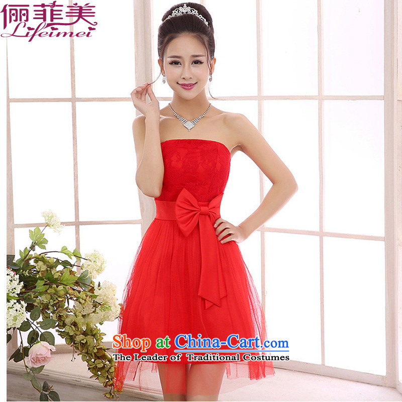 The Korean version of     short bridesmaid marriage small bridesmaid dress Top Loin of Hamor sister skirt chest gauze skirt light purple code  F for 78-105 per capita burden, 158 and shopping on the Internet has been pressed.