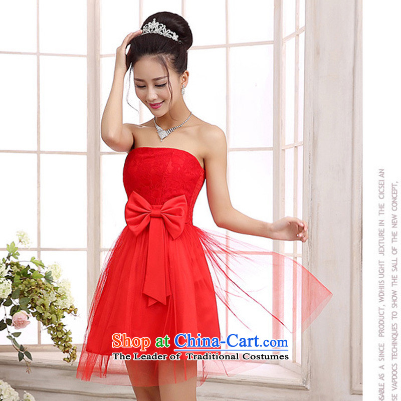 The Korean version of     short bridesmaid marriage small bridesmaid dress Top Loin of Hamor sister skirt chest gauze skirt light purple code  F for 78-105 per capita burden, 158 and shopping on the Internet has been pressed.