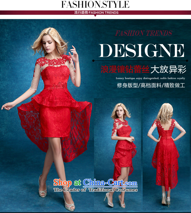 After the short length of the former Service Bridal Winter 2015 bows new stylish short-sleeved red) Wedding Dress Female dress XL Photo, prices, brand platters! The elections are supplied in the national character of distribution, so action, buy now enjoy more preferential! As soon as possible.